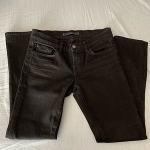 J Brand Straight Leg Black Jeans